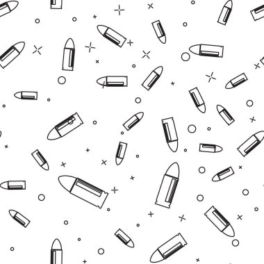 Siyah Madde İşareti simgesi beyaz arka plan üzerinde sorunsuz desen izole. Vektör İllüstrasyonu