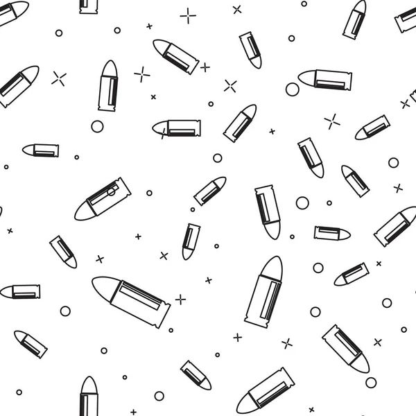 Siyah Madde İşareti simgesi beyaz arka plan üzerinde sorunsuz desen izole. Vektör İllüstrasyonu