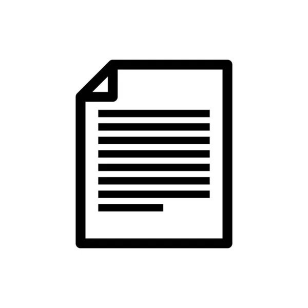 Μαύρο εικονίδιο εγγράφου απομονώνεται σε λευκό φόντο. Εικονίδιο αρχείου. Εικονίδιο λίστας ελέγχου. Επιχειρηματική ιδέα. Απεικόνιση διανυσματικών φορέων — Διανυσματικό Αρχείο