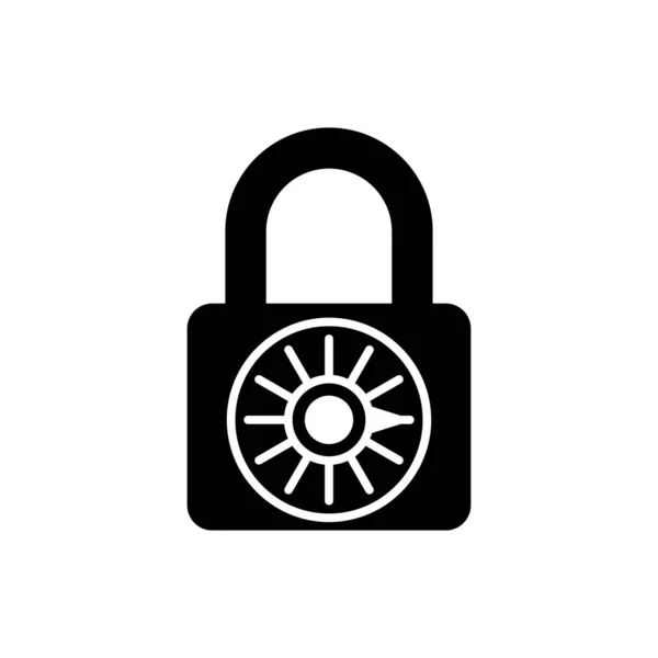 Black Safe ícone de roda de bloqueio combinação isolada. Cadeado combinado. Segurança, segurança, proteção, senha, conceito de privacidade. Ilustração vetorial — Vetor de Stock