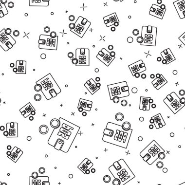 Siyah Kanıt kazık simgesi beyaz arka plan üzerinde sorunsuz desen izole. Kripto para ekonomisi ve finans tahsilatı. Vektör İllüstrasyonu