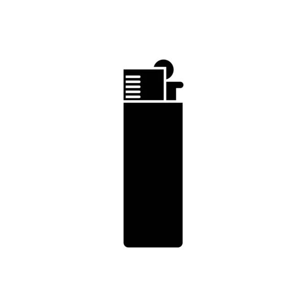 Black Lighter icon isolated on white background. Vector Illustration — Stock Vector