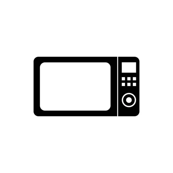 Black Micmicrowave oven icon isolated. Бытовая техника icon.Vector Illustration — стоковый вектор