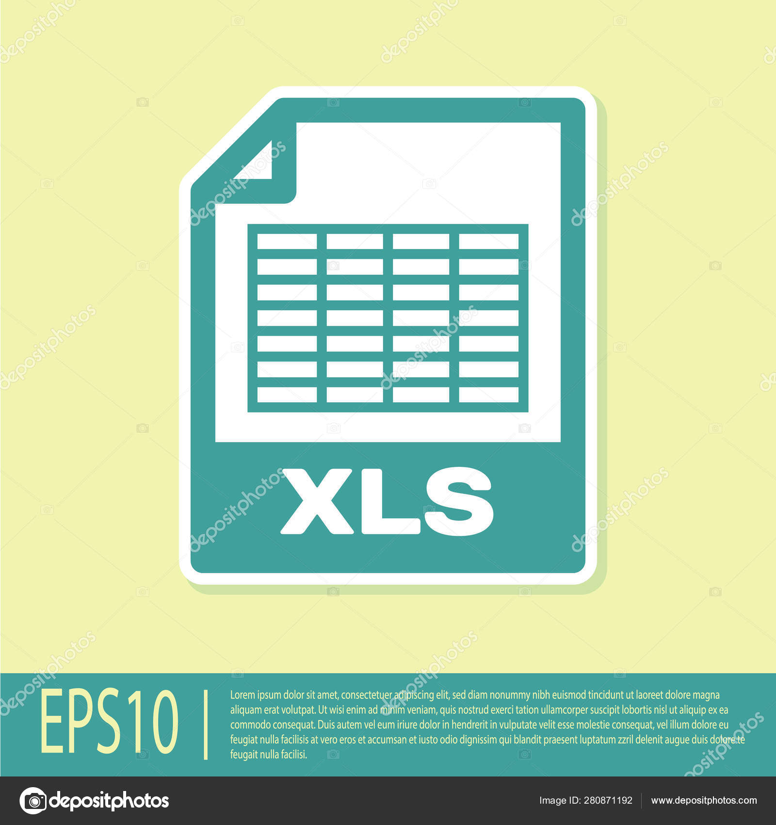 Green Xls File Document Icon Download Xls Button Icon Isolated On Yellow Background Excel File Symbol Vector Illustration Vector Image By C Vectorvalera Gmail Com Vector Stock