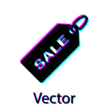 Beyaz arka planda yalıtılmış bir yazıt Satış simgesi ne şr Fiyat için rozet. Promosyon etiket indirimi. Vektör İllüstrasyonu