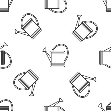 Gri sulama beyaz arka planda izole Dikişsiz desen simgesi olabilir. Sulama sembolü. Vektör Illustration