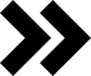 Beyaz arka planda izole siyah ok simgesi. Yönü Arrowhead sembolü. Gezinme işaretçisi işareti. Vektör Illustration