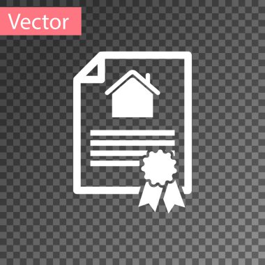 Beyaz Saray sözleşme simgesi şeffaf arka planda yalıtılmış. Sözleşme oluşturma hizmeti, belge oluşturma, başvuru formu kompozisyonu. Vektör İllüstrasyonu