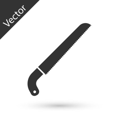 Gri Bahçe beyaz arka plan üzerinde izole simgesi gördüm. Vektör İllüstrasyonu