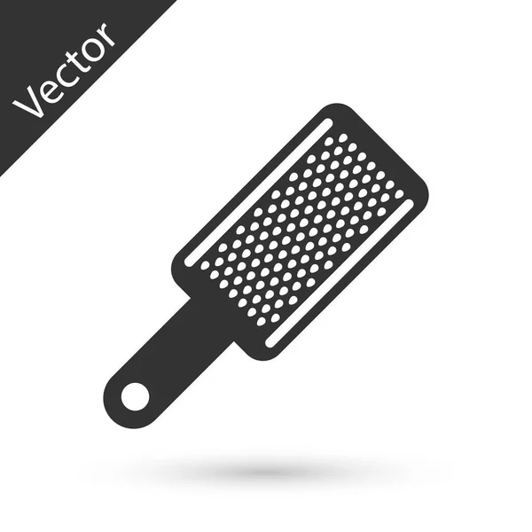 Grey Grater icon isolated on white background. Kitchen symbol. Cooking utensil. Cutlery sign. Vector Illustration — Stock Vector