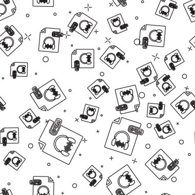 Siyah satır Mp3 dosya belgesi. Beyaz arka plan üzerinde izole mp3 düğme simgesi indirin. Mp3 müzik formatı işareti. Mp3 dosya sembolü. Vektör İllüstrasyonu