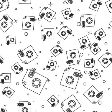 Siyah satır Ham dosya belgesi. Beyaz arka plan üzerinde izole edilmiş ham düğme simgesini indirin. Ham dosya sembolü. Vektör İllüstrasyonu