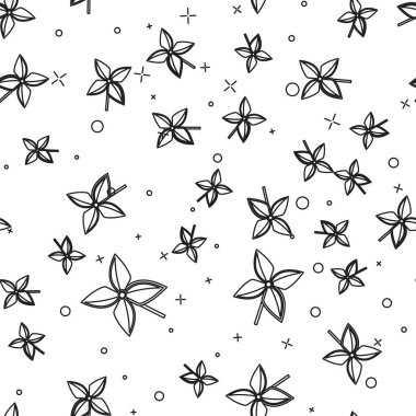 Siyah çizgi Fırıldak simgesi beyaz arka plan üzerinde sorunsuz desen izole. Yel değirmeni oyuncak simgesi. Vektör İllüstrasyonu