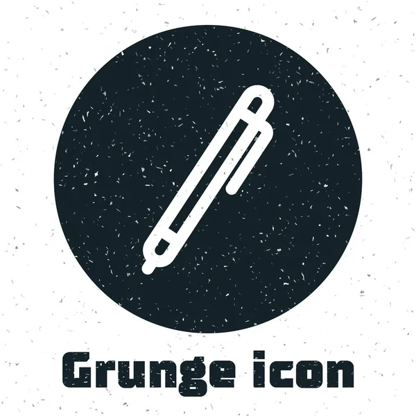 Icono de la línea Grunge Pen aislado sobre fondo blanco. Ilustración vectorial — Vector de stock