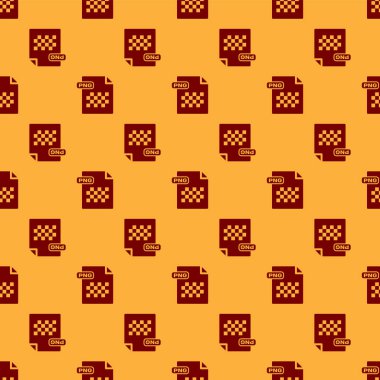 Red Png dosya belgesi. Png düğme simgesi ni indirin kahverengi arka plan üzerinde sorunsuz desen izole. Png dosya sembolü. Vektör İllüstrasyonu