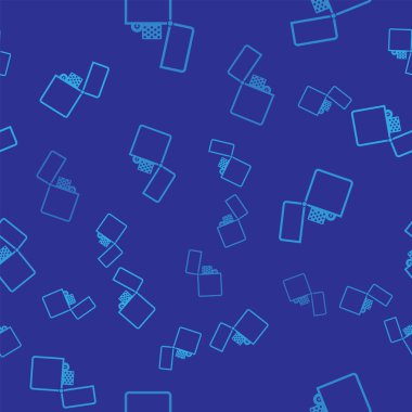 Mavi Çakmak simgesi mavi arka plan üzerinde sorunsuz desen izole. Vektör İllüstrasyonu