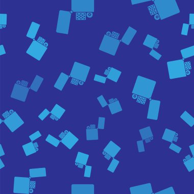 Mavi Çakmak simgesi mavi arka plan üzerinde sorunsuz desen izole. Vektör İllüstrasyonu