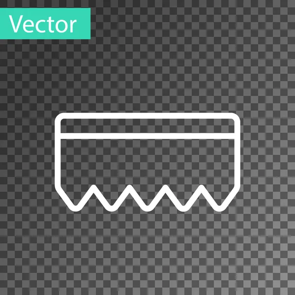 Witte Lijn Spons Met Bubbels Pictogram Geïsoleerd Transparante Achtergrond Wisp — Stockvector