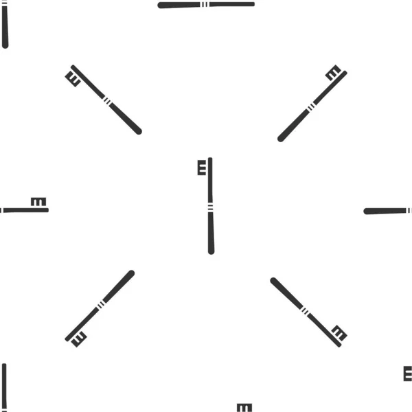 Szürke Fogkefe Ikon Elszigetelt Zökkenőmentes Minta Fehér Háttér Vektorillusztráció — Stock Vector