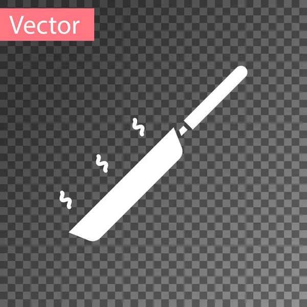 Значок Белая Сковородка Изолирован Прозрачном Фоне Жареная Жареная Еда Символ — стоковый вектор