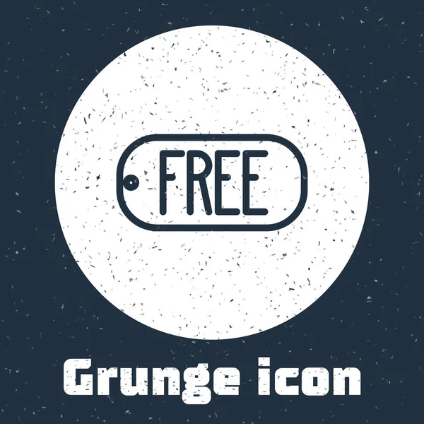 Grunge Line Etiqueta Precio Con Una Inscripción Icono Libre Aislado — Vector de stock