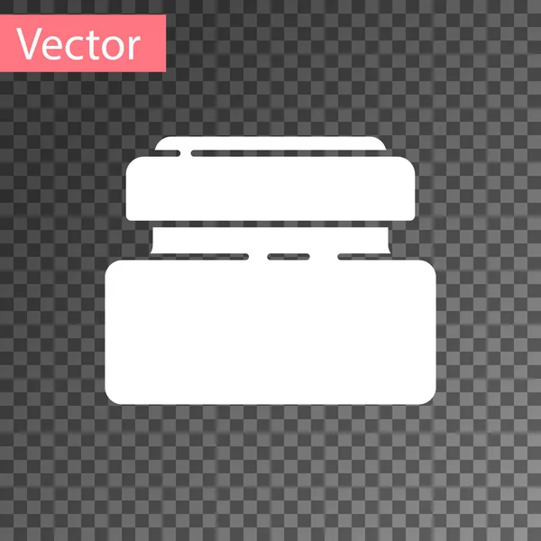 Белый Крем Лосьон Косметической Трубки Значок Изолирован Прозрачном Фоне Средства — стоковый вектор