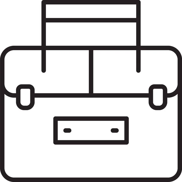 Black Line Case Oder Box Container Für Wobbler Und Ausrüstung — Stockvektor