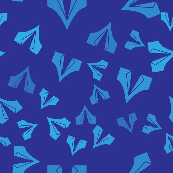 Icono Carpa Turista Azul Aislado Patrón Sin Costuras Sobre Fondo — Vector de stock