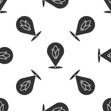 Gri konum mısır ikonu beyaz arka planda izole edilmiş kusursuz desen. Vektör.