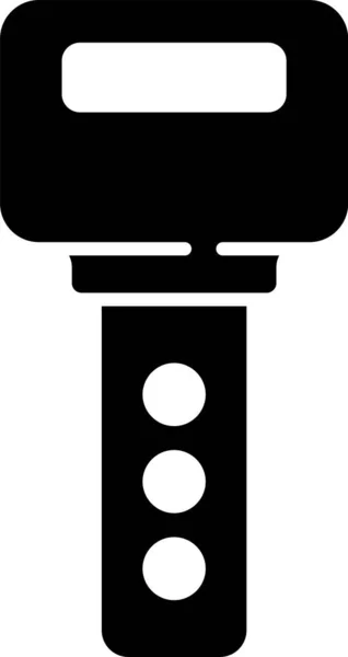Ikona Klucza Black House Białym Tle Wektor — Wektor stockowy