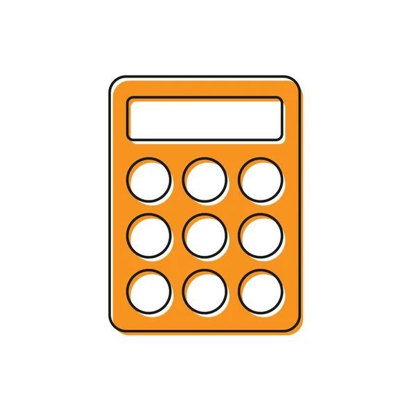 Oranžová Ochrana Hesla Bezpečnostní Přístup Ikona Izolované Bílém Pozadí Zabezpečení — Stockový vektor