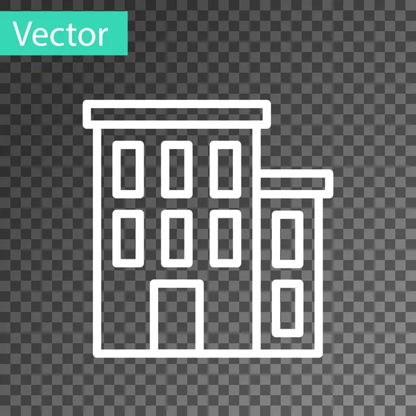 Weiße Linie Haus Symbol Isoliert Auf Transparentem Hintergrund Heimatsymbol Vektor — Stockvektor