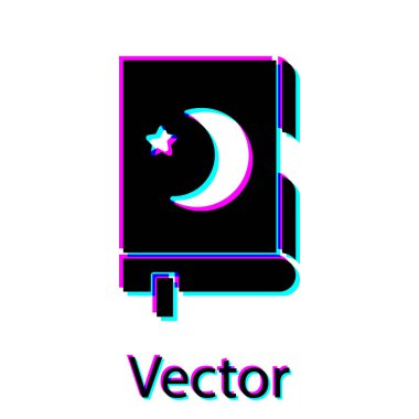 Beyaz arka planda izole edilmiş Kara Kutsal Kur 'an ikonu. Müslüman bayramı, Kurban Bayramı, Kurban Bayramı, Ramazan Kareem. Vektör İllüstrasyonu.