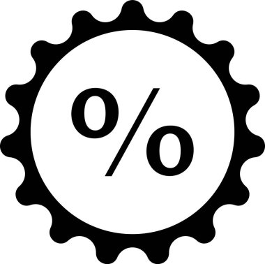 Siyah İndirim etiketi simgesi beyaz arkaplanda izole edildi. Etiket alışverişi. Özel teklif işareti. İndirim kuponları sembolü. Vektör İllüstrasyonu.