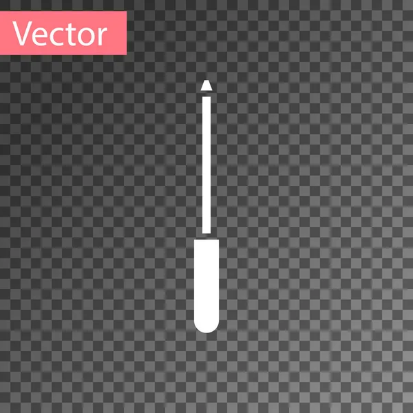 Ořezávátko White Knife Ikona Izolované Průhledném Pozadí Vektorová Ilustrace — Stockový vektor