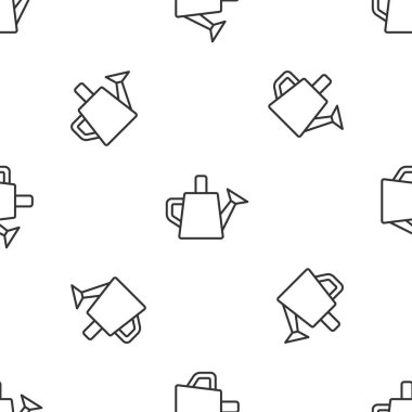 Gri çizgi, Sulama simgesi beyaz arka planda izole edilmiş, pürüzsüz desen. Sulama sembolü. Vektör.