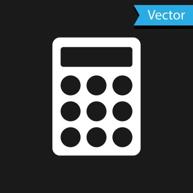 Siyah arkaplanda beyaz parola koruması ve güvenlik erişim simgesi var. Güvenlik, güvenlik, koruma, gizlilik kavramı. Vektör.