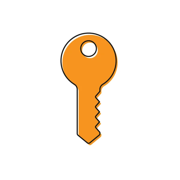 Иконка Ключа Orange House Выделена Белом Фоне Вектор — стоковый вектор