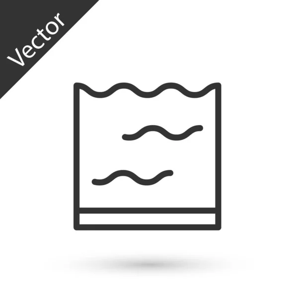 아쿠아리움 아이콘은 배경에 분리되어 있습니다 동물을 수족관 Vector — 스톡 벡터