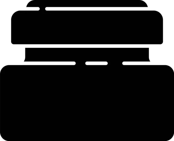 Черный Крем Лосьон Косметической Трубки Значок Изолирован Белом Фоне Средства — стоковый вектор