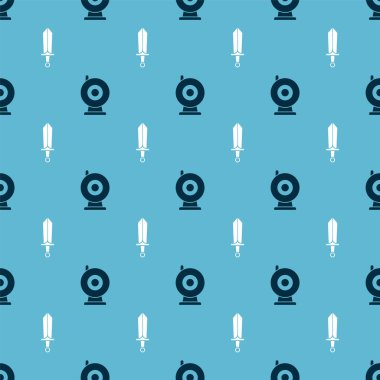 Web kamerası ve Kılıç 'ı oyun için kusursuz bir şekilde ayarla. Vektör.