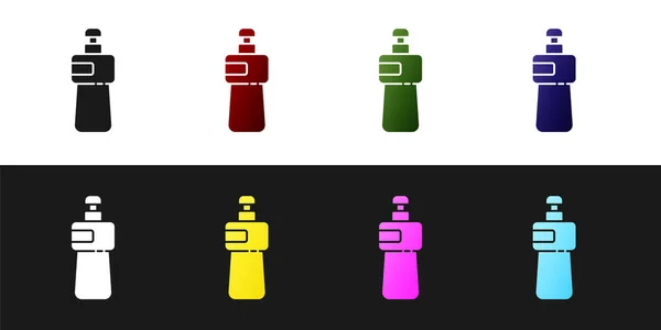 Set Icono Botella Líquido Para Lavavajillas Aislado Sobre Fondo Blanco — Archivo Imágenes Vectoriales