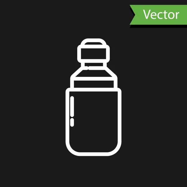 Línea Blanca Marihuana Medicinal Aceite Oliva Hoja Cannabis Son Iconos — Vector de stock