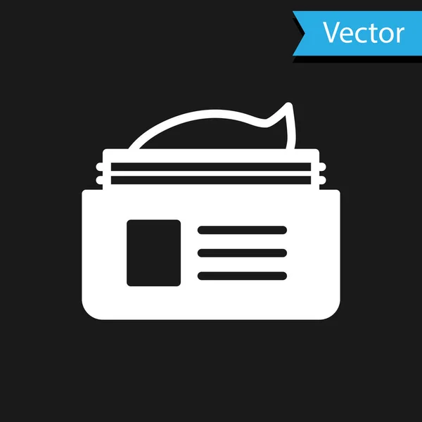 화이트오팅 메디컬 아이콘은 배경에 분리되어 컨테이너 Vector — 스톡 벡터