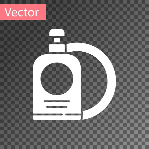 White Dishwashing Liquid Bottle Plate Icon Isolated Transparent Background Liquid — Stock Vector