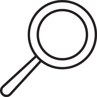 Siyah çizgi kızartma tavası simgesi beyaz arkaplanda izole edildi. Kızartma veya kızartma gıda sembolü. Vektör İllüstrasyonu.