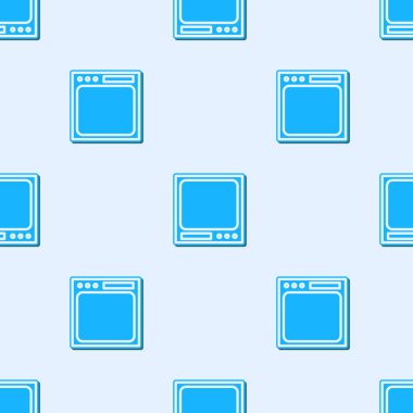 Mavi çizgili Elektronik Ölçek simgesi gri arkaplandaki kusursuz deseni izole etti. Ağırlık ölçüm aletleri. Vektör İllüstrasyonu.