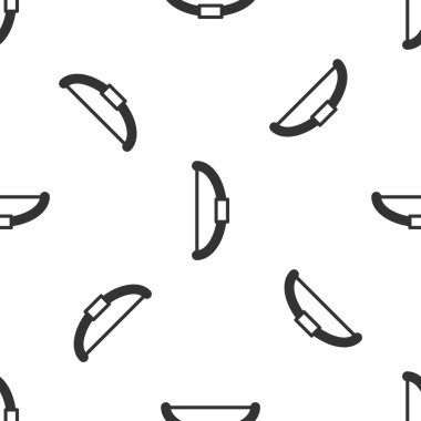 Gri Fiyonk simgesi, beyaz arkaplanda pürüzsüz desen izole etti. Vektör.