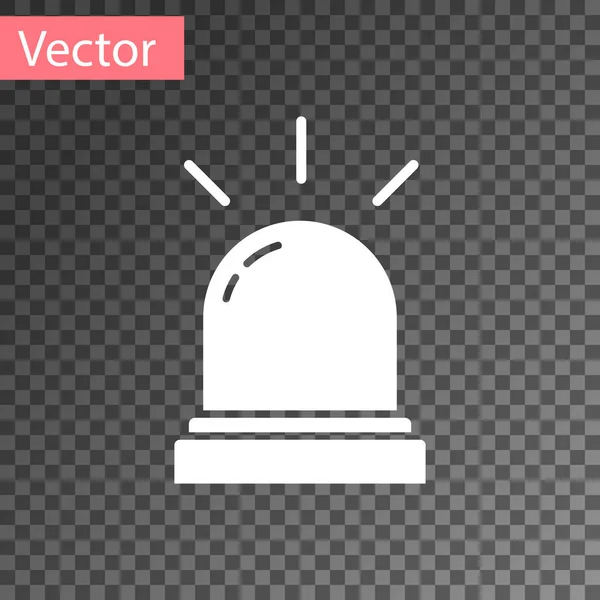 Weißes Bewegungssensor Symbol Isoliert Auf Transparentem Hintergrund Vektor — Stockvektor
