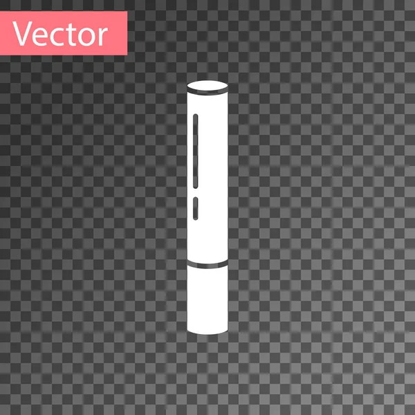 Articulación Marihuana Blanca Icono Del Spliff Aislado Sobre Fondo Transparente — Vector de stock